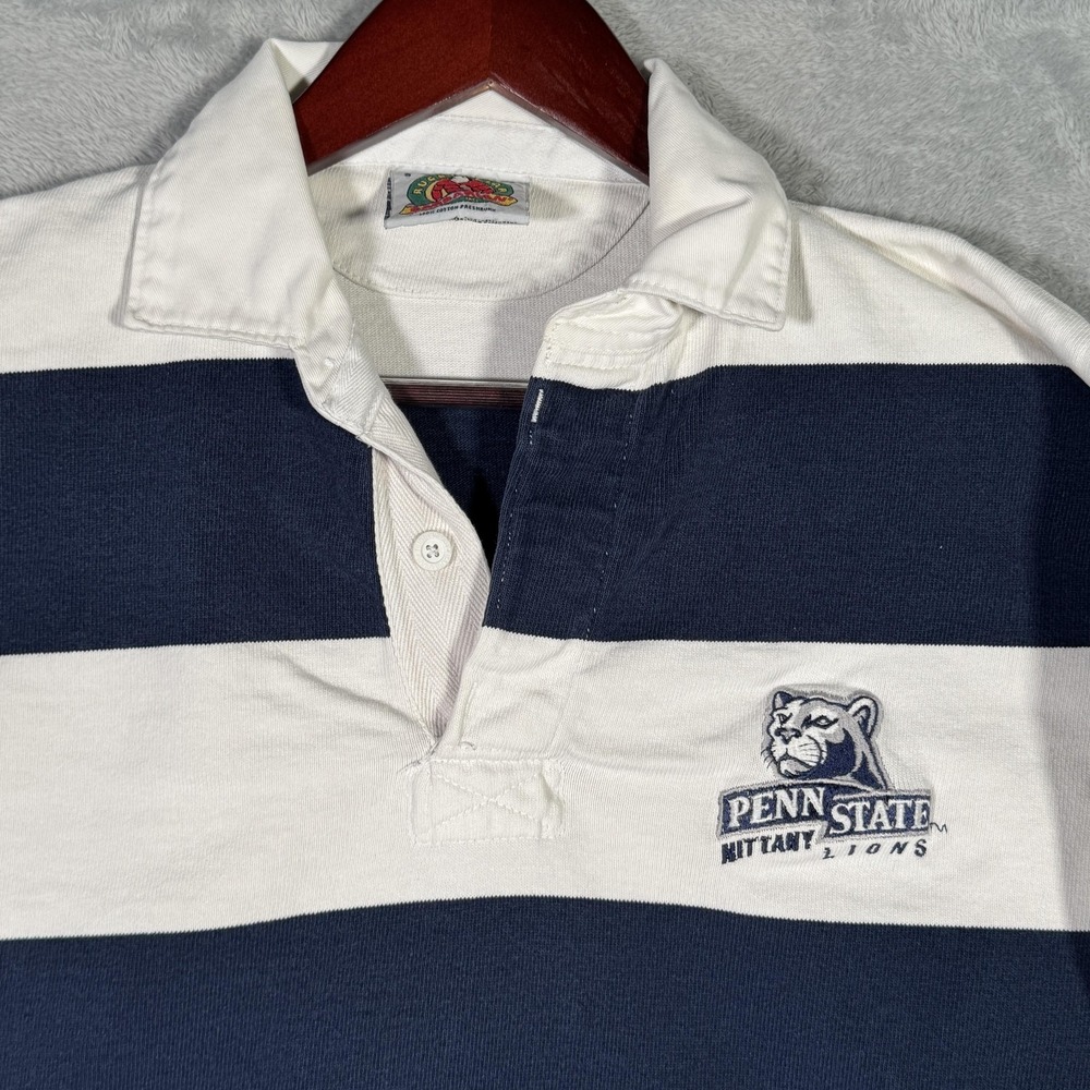 Penn State Nittany Lions Rugby Shirt Mens Small Blue‎ Football Barbarian NCAA